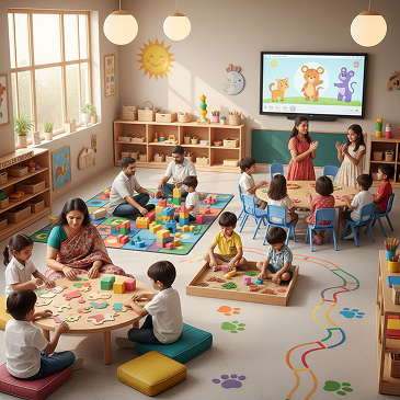 Activity-based learning zones